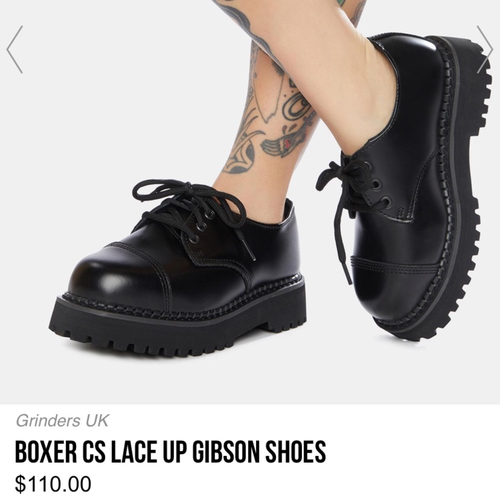 Grinder Chunky Sole Oxfords in black | US 7 (40)